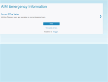 Tablet Screenshot of aimspecialtyhealth911.com